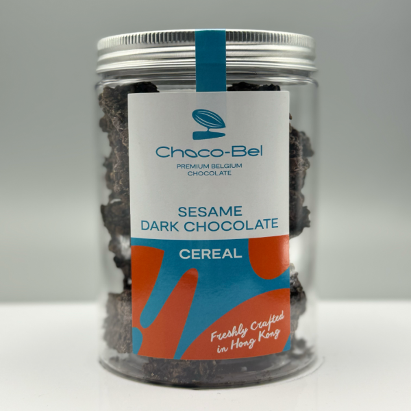 黑朱古力芝麻麥脆片(120g) | BEL-ZIMS | CHOCO-BEL 燕麥朱古力系列 - Sesame Dark Chocolate Cereal (120g)